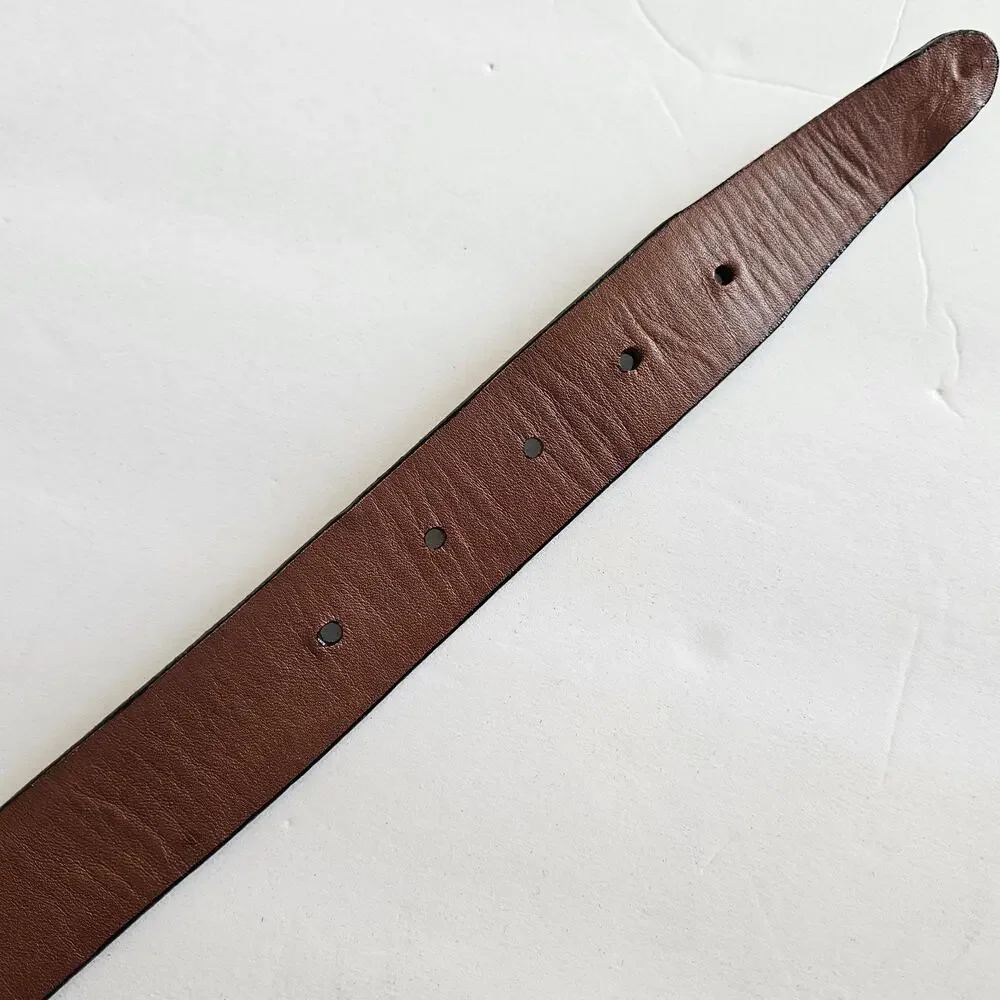 Brighton Black‎ Leather Belt Women's Size 34 Neutral Casual Everyday